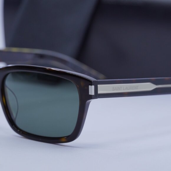 Saint Laurent SL662 004 Rectangle Sunglasses - Havana/Grey - Picture 10 of 11